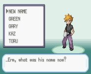How do I change the naming options for my rival?