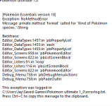 [PokeCommunity.com] Theres a error im having in the debug menu in v18 essentials
