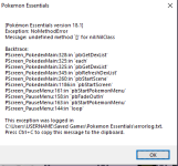 [PokeCommunity.com] Error when opening Pokedex