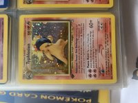 [PokeCommunity.com] Value my cards? Typhlosion 17 red print mark? Is it real?