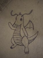 My first time trying to draw Dragonite