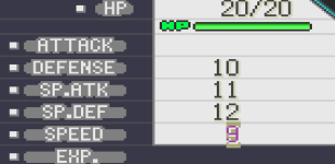 Help with Nature Affected Colored Stats in Fire Red