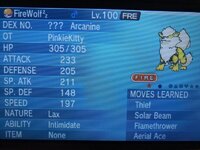 [PokeCommunity.com] Trade a shiny froakie for a lvl 100 shiny arcanine or lvl 100 shiny mamoswine