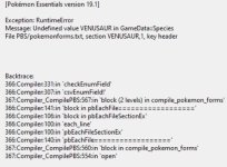 [PokeCommunity.com] Getting an error when trying to use elite battle system v 19.1 (solved)