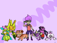 My Team of favorite pokemon! (made in affinity designer)