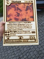 Pokemon Wood Card