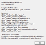 [PokeCommunity.com] V20.1 Crash when opening Pokedex