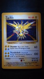 Zapdos with a silver dot in Picture...error?