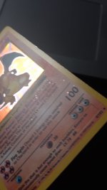 [PokeCommunity.com] Advise needed! Shadowless Charizard print defect?