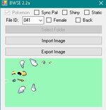 Issue with B2W2 Pokemon Sprite editing