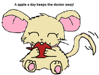buttermilk, eating a apple.png