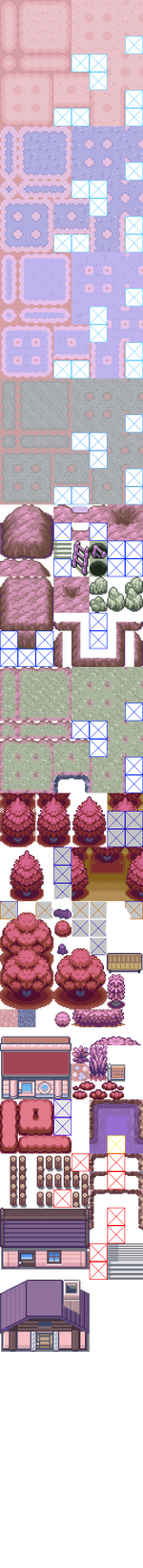 Gen 3 Tilesets - Distortion World, Snow, FairyForest, OldMansion, Interior