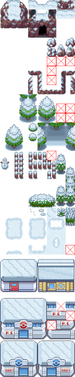 Gen 3 Tilesets - Distortion World, Snow, FairyForest, OldMansion, Interior