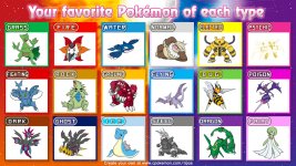 Favorite Pokémon of each Type?