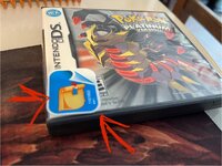 [PokeCommunity.com] Strange peel off sticker on DS Pokemon Platinum Version - anyone can help?
