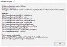 [PokeCommunity.com] Pokemon Essentials v18 Pokedex not woking