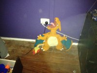 Charizard plush (unknown company, over 15 years old, need to find company creator)