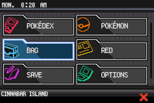 [PokeCommunity.com] BW Start Menu for Fire Red