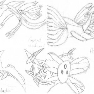 Shun's fakemon Drawings,