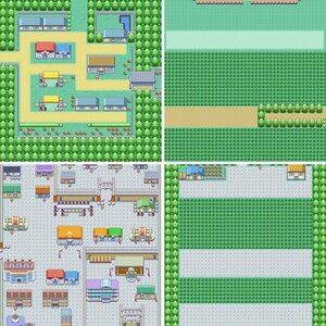 Pokemon Anorthosite Fan Game Oakedge Region City/Town Maps