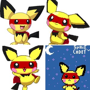 Super Pichu Pixel Art Collection