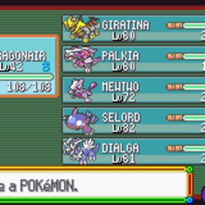 my team in pokemon platinum on gba