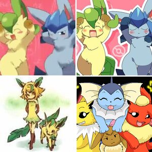 Eevee Evolutions and my favroite Pics of them.