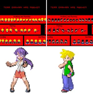 trainer pokemon things and pokemon sprites