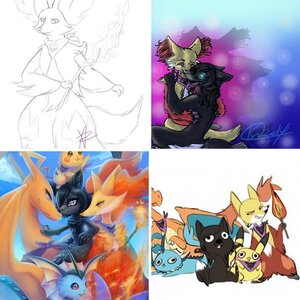 Commissioned pieces of my team and I!