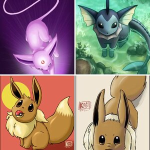 Fox pokemon by artists