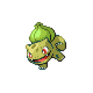 this is a recolored yellow bulbasaur which I thought looked the coolest