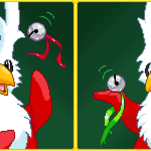 The pair of Delibird avatars I made for Ausaudriel and myself, back in December.