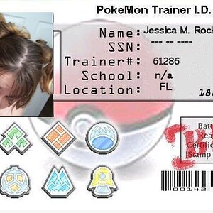 My trainer card haha