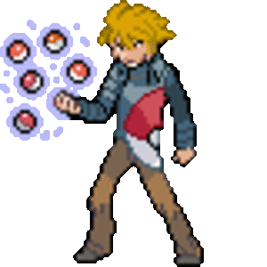 I personally like this. This is a trainer I created that, quite simply, manipulates glitches in the Pokemon world to become more powerful.
