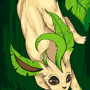 An oekaki of Leafeon, also the image in my signiture.