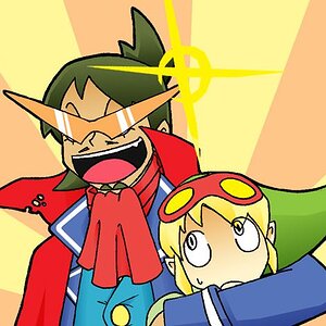 I just played the Legend of Zelda: the phantom hourglass and also saw Gurren Lagann. Found at Deviant art