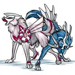 Palkia Dialga Pokemon Wolves by WildSpiritWolf