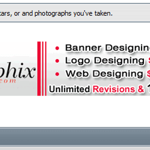 Dont go there, I make banner free of charge! (Unless you really want to, then that'll be $45.99 thanks!)