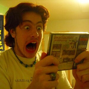 Finally!  A picture of me for once!  Yep!  That's exactly how I felt when I got Platinum in the mail.  XD