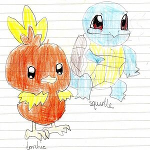 torchick and squritle