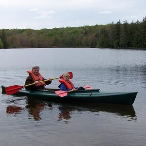 A picture of me in a kayak in the Spring of 2008