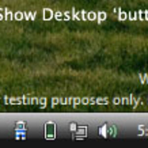 Taskbar areas in Windows 7
