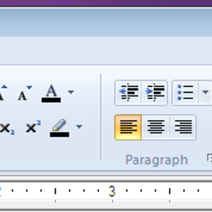 Wordpad's new formatting controls