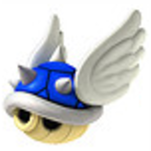 the blueshell that decides to destroy you and put you in last just as your about to finish in first man I hate him!!