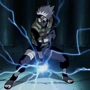 Kakashi using Chidori
