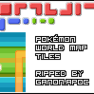 The world map tiles, ripped by me. Feel free to use as you wish.