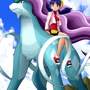 Crystal on Suicune