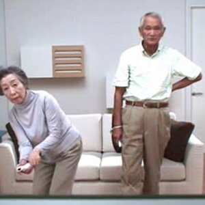 Old people playing wii 2