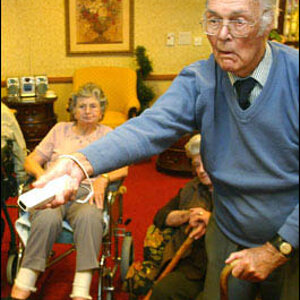 Old people playing wii 7