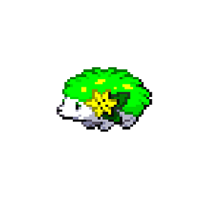 Lime Shaymin
---------------
I recoloured the main parts to fit a more tropical and cool structure.